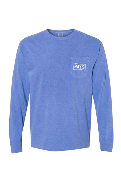 Ray's - Blue Pocket Long Sleeve Tee XL - Ray's Wine and Spirits